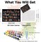 Bookshelf Paint by Numbers for Adults - Gothic Themed Adult Paint by Number Kits with Brushes Acrylic Paints, Relaxing Stress Relief Hobby for Beginners, Teens, Artists, 16"x20" Canvas